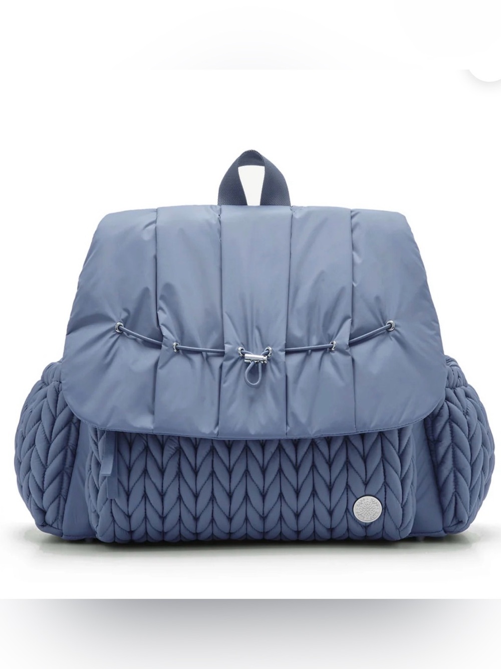 Happbrand - Levy Backpack Ash Blue Quilted Diaper Bag